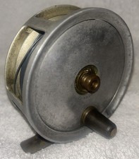 Vintage Salmon Fly Reel ANDERSON & SONS of Edinburgh Alloy 4” Dia x 1 1/2” Wide