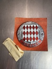 Vintage Enamel Monaco Car Club