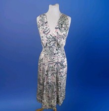 Reiss MARCY PAISLEY MIDI DRESS - Green/Multi Print UK8 BNWT RRP £195 R2