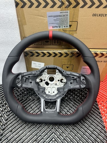 Custom leather steering wheel - steering,