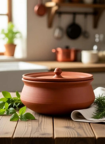 900ml clay ceramic handi - ceramic,