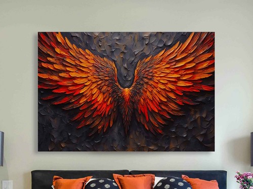 Angel wings framed canvas - canvas,
