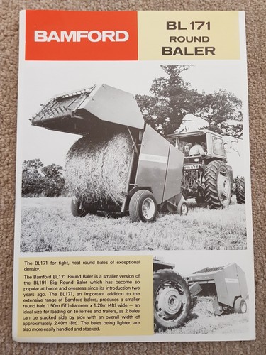 Bamford bl171 round baler - bl171,