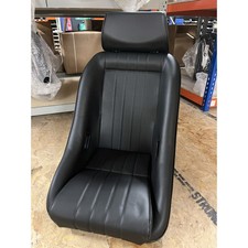 Cobra Classic CS Bucket Seat - Black Vinyl with Piping
