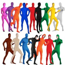 Kids Adult Invisible Morph Zentai Suit Costume Party Dress Full Body Bodysuit