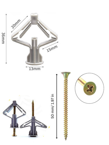 Pcs plasterboard fixings - 20,