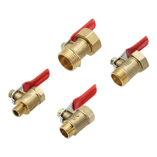 Brass ball valve lever male - brass,
