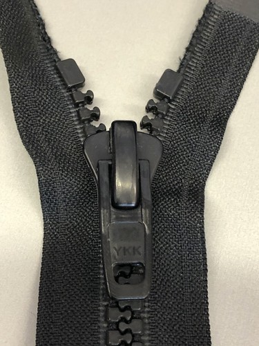 Zip open ended ykk black - zip, all