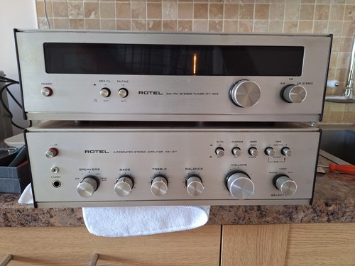 Vintage rotel 311 stereo - rotel, ra-311