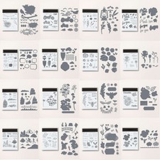 Animals Flowers Metal Cutting Dies Stamp Set For DIY Scrapbooking Craft Cards