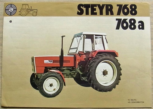Steyr 768 768a tractors - 768,