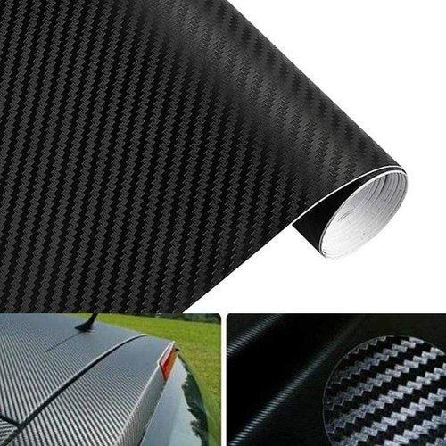 Black carbon fibre - 3d, vinyl