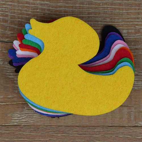 10x 3mm felt - rubber, duck