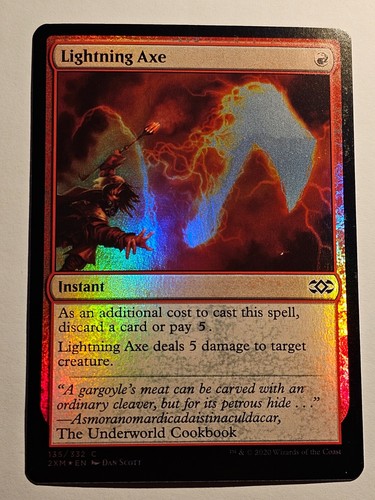 Lightning axe foil double - lightning, axe●foil●double