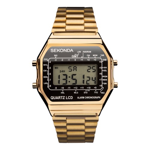 Sekonda gents gold tone - gents, gold-tone