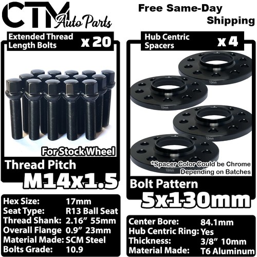 10mm thick 5x130 1mm - thick,