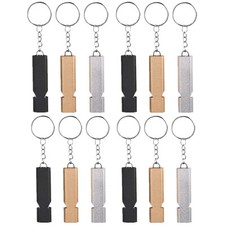 6/12PC 120db Outdoor Whistle Camping SOS Emergency Survival Key Chain Whistle