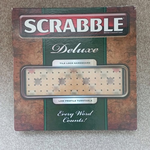 Scrabble deluxe mattel - scrabble,