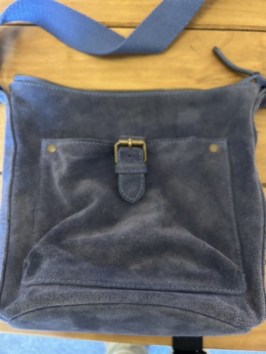 Fat face blue suede crossbody - face,
