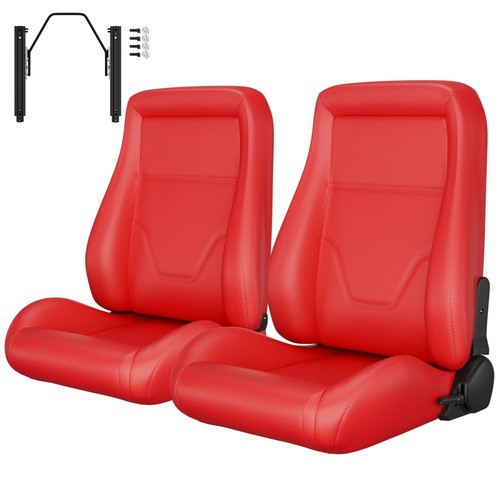 2pcs red universal car racing - red,