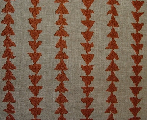 Paprika geometric curtain - paprika,