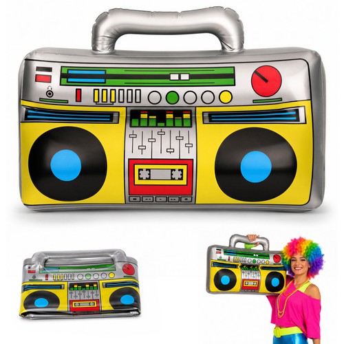 Inflatable boom box - box, radio