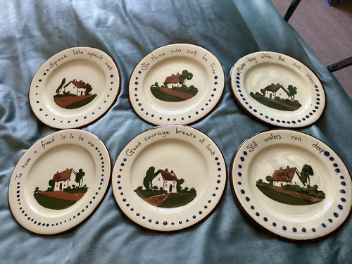 Six vintage torquay devon - ,