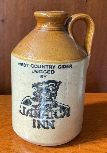 Empty stonware flagon jamaica - stonware,