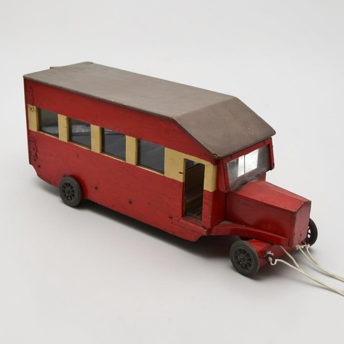 Vintage handmade red wooden - vintage,