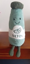 Jellycat Green Detox Juice Bottle Plush Stuffed Animal Retired No Tag