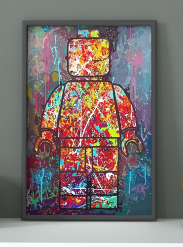 Lego figure abstract - figure,