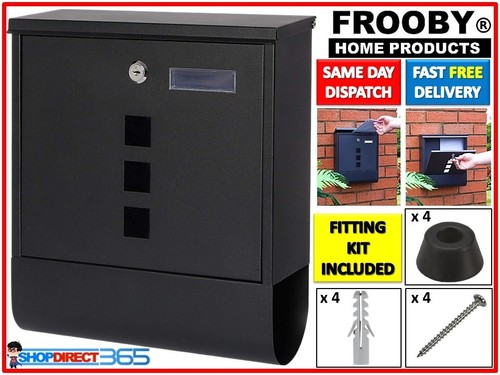 Black large letter box mail - black,