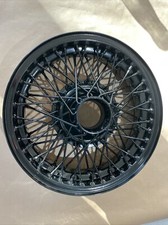 Jaguar MK2 15" x 4.5" Powder Coated Wire Wheel