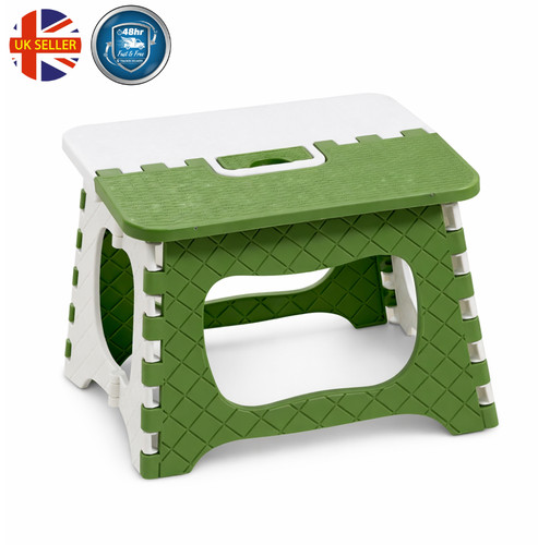 Folding step stool - folding, plastic