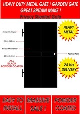 STEEL SECURITY DOOR, GATE. METAL GARDEN SIDE GATE / WROUGHT IRON GATE SHEET