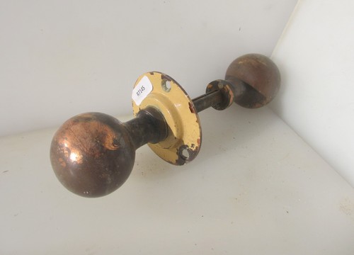 Antique brass door knobs - antique,