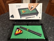 Desktop Mini Pool Table Billiards Office Fun 2 Missing Balls - New In Box