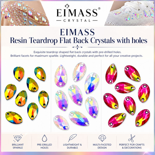 Teardrop shape eimass sew - shape, or