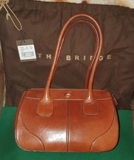 BRAND NEW! THE BRIDGE (04436801) CHESTNUT LEATHER SMALL TOTE BAG WITH DUST BAG