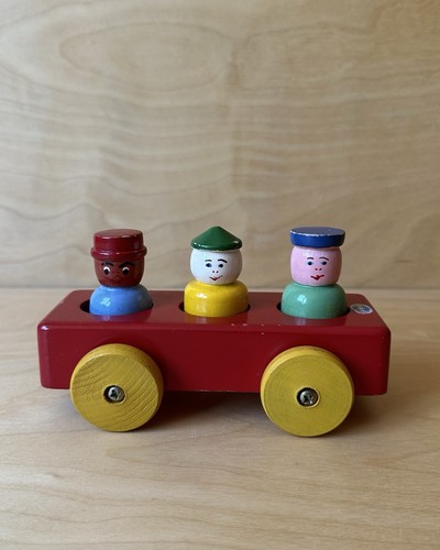 Vintage escor wooden pull - escor,