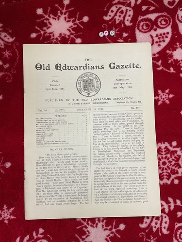 The old edwardians gazette - the,