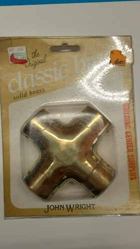 Cast solid brass foot - cast,
