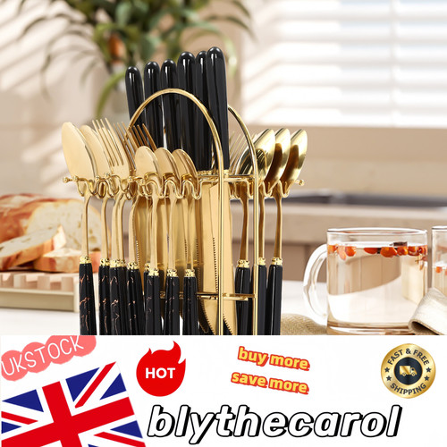 Pieces flatware set golden - 24,
