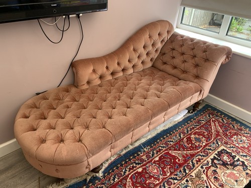 Antique chesterfield chaise - antique,