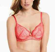 Gossard Superboost Marisota Lace Plunge Bra Sexy Underwear Hibiscus Pink