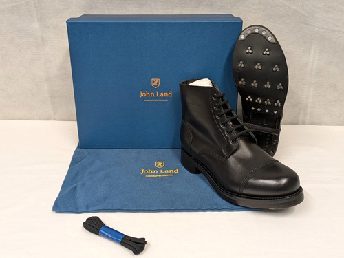 John land black leather - john,