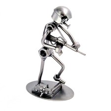 Handmade Steel Soldier Figurine - Unique Military Collector's Gift
