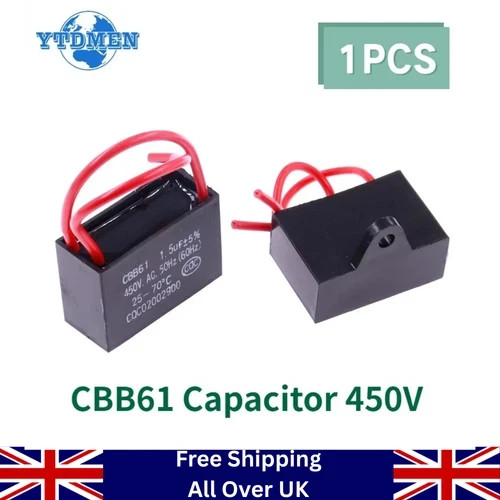 Cbb61 capacitor 450v fan - capacitor,