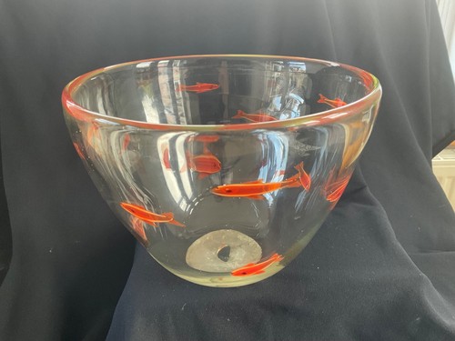 Murano style hand - blown, fish