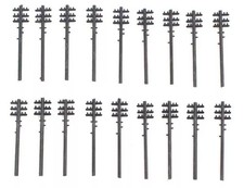 Kestrel Designs KD14 Telegraph Poles (18) 2mm scale model railway